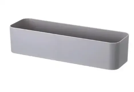 Organisateur mural pour table de maquillage avec boîte de rangement, étagère adhésive, crochet et support de rangement pour cuisine et salle de bain 7