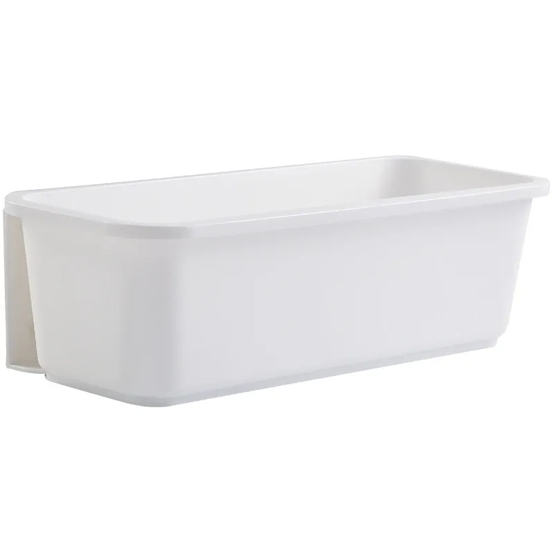 Organisateur mural pour table de maquillage avec boîte de rangement, étagère adhésive, crochet et support de rangement pour cuisine et salle de bain 12