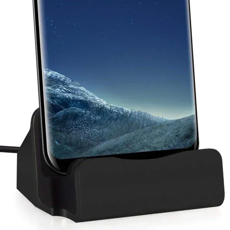 Station de charge USB-C pour iPhone 15 Pro Max et Samsung Galaxy S24, S23, S22 et S8 2