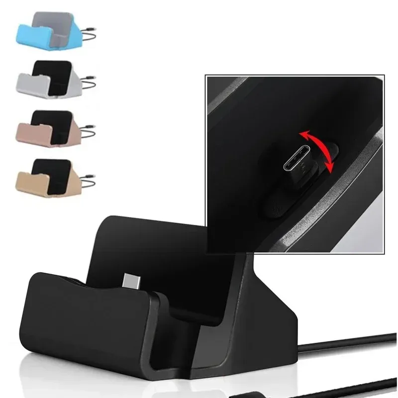 Station de charge USB-C pour iPhone 15 Pro Max et Samsung Galaxy S24, S23, S22 et S8
