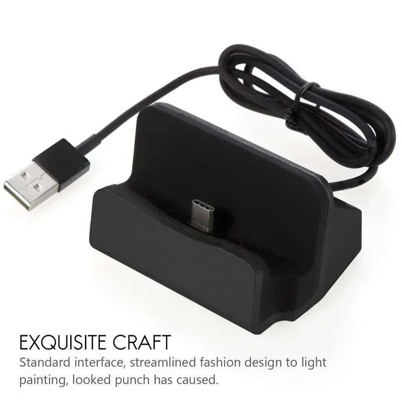 Station de charge USB-C pour iPhone 15 Pro Max et Samsung Galaxy S24, S23, S22 et S8 4