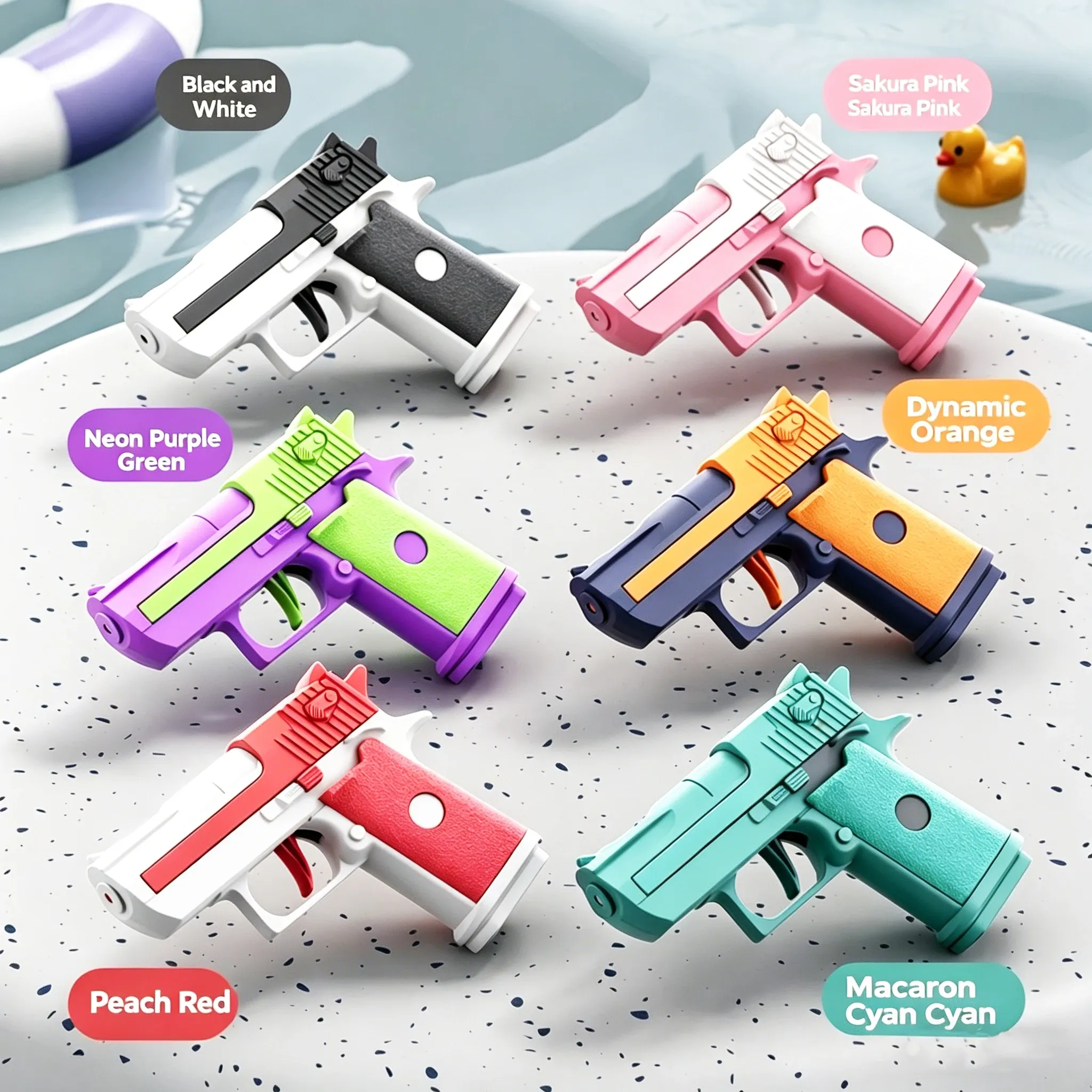 Mini pistolet à eau mécanique à tir continu