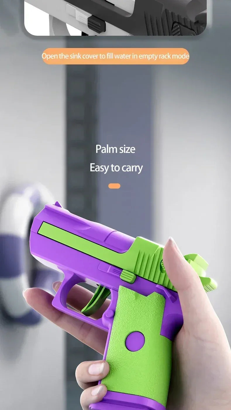 Mini pistolet à eau mécanique à tir continu, vue 6