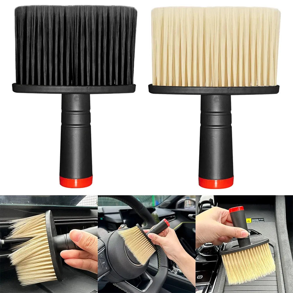 Brosse de nettoyage souple pour voiture, idéale pour tableau de bord, grilles de ventilation et interstices 1