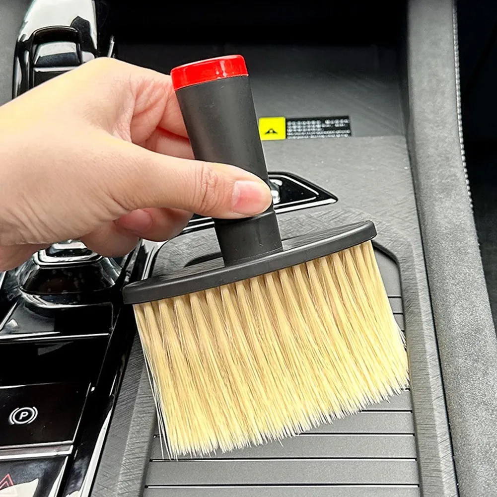 Brosse de nettoyage souple pour voiture, idéale pour tableau de bord, grilles de ventilation et interstices 5