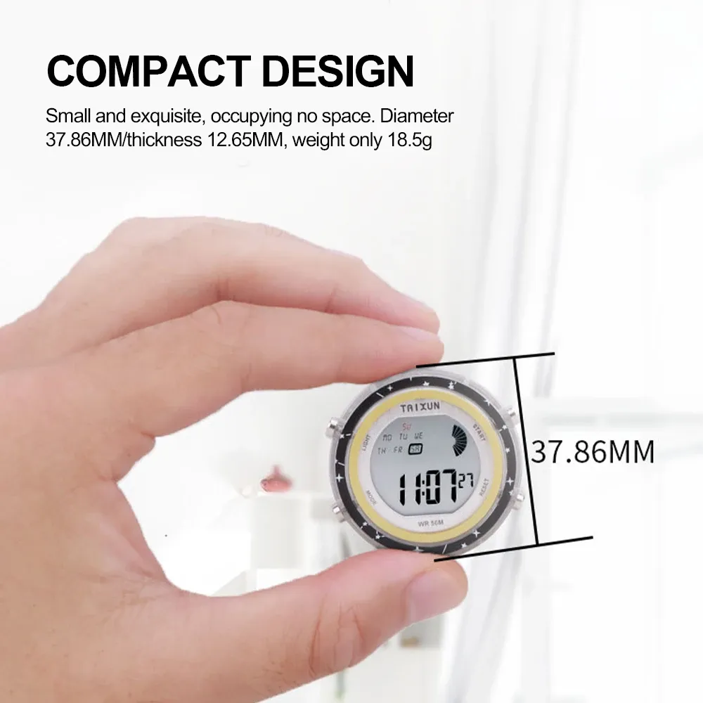 Horloge numérique installée sur un tableau de bord