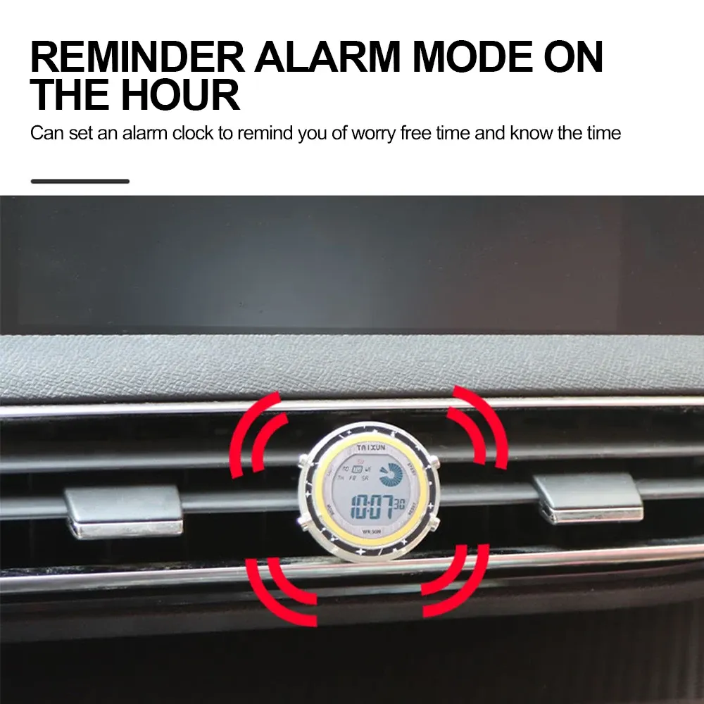 Horloge numérique en situation sur un guidon