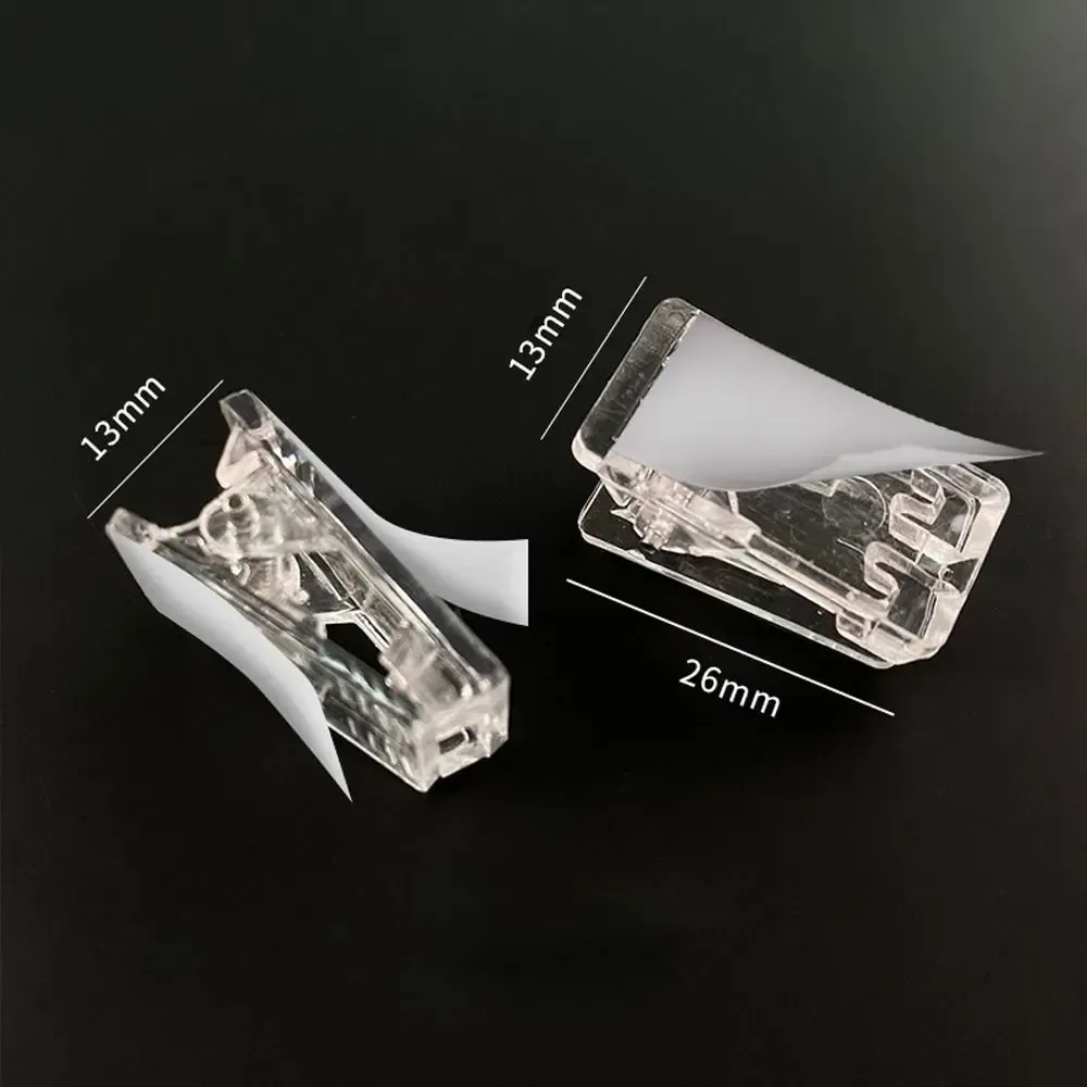 Lot de 30 clips muraux auto-adhésifs transparents en acrylique pour tapisserie et affiches photo 6