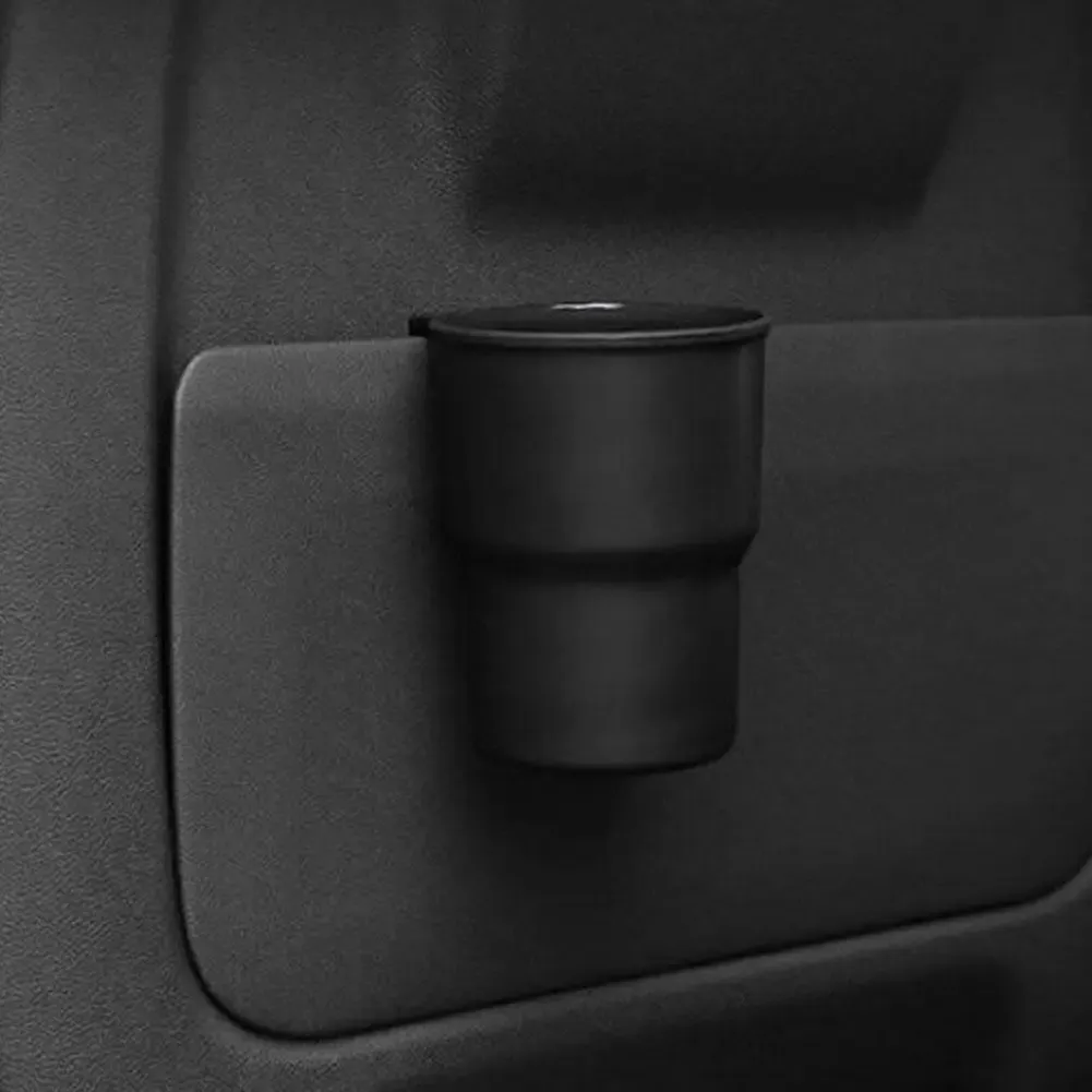 Boîte de rangement multifonctionnelle pour voiture avec porte-gobelet, support smartphone et poubelle - Image 1