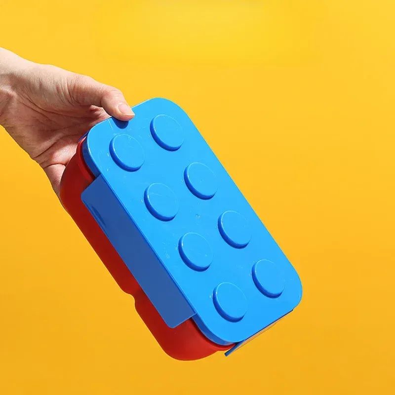 Boîte à déjeuner portable 1050/1300 ml, boîte à bento modulable pour enfants et étudiants, récipient alimentaire pour salades de fruits, kit de pique-nique, vaisselle de cuisine 3