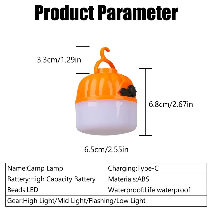 Lanterne de camping LED en situation