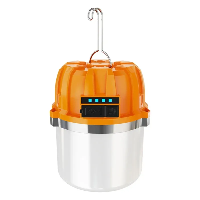 Lanterne de camping LED 500 W rechargeable par USB avec affichage de puissance, lampe portable et lumière de secours pour la pêche en plein air 15