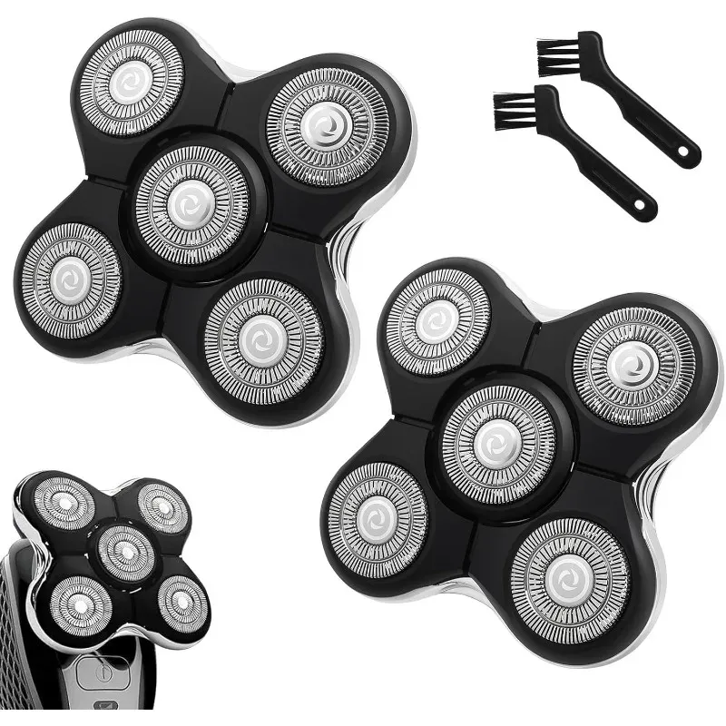 Têtes de rechange compatibles rasoirs Balder XR7000, XR1500 et XR5 : rasage électrique pour hommes chauves (lot de 1, 2, 3 ou 6) - Image 1