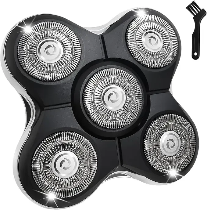Têtes de rechange compatibles rasoirs Balder XR7000, XR1500 et XR5 : rasage électrique pour hommes chauves (lot de 1, 2, 3 ou 6) 9