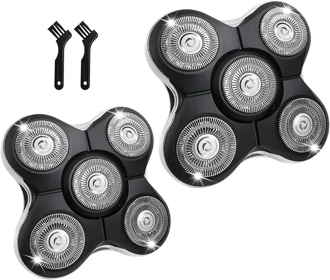 Têtes de rechange compatibles rasoirs Balder XR7000, XR1500 et XR5 : rasage électrique pour hommes chauves (lot de 1, 2, 3 ou 6) 8