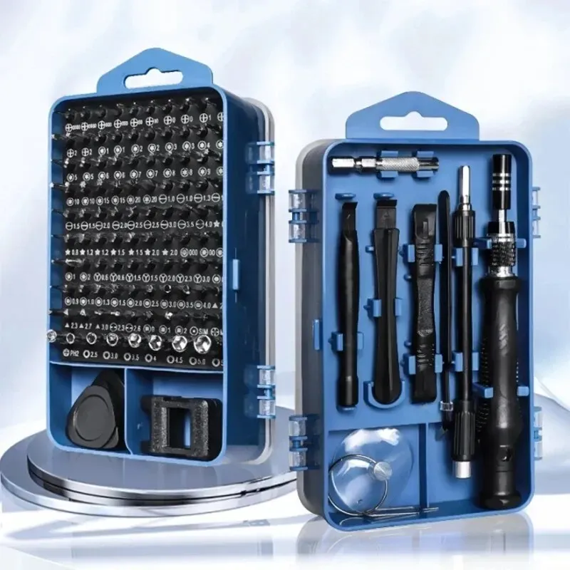 Jeu de tournevis de précision 115 en 1 à embouts hexagonaux et Torx magnétiques, kit de réparation pour smartphones, ordinateurs et montres 3