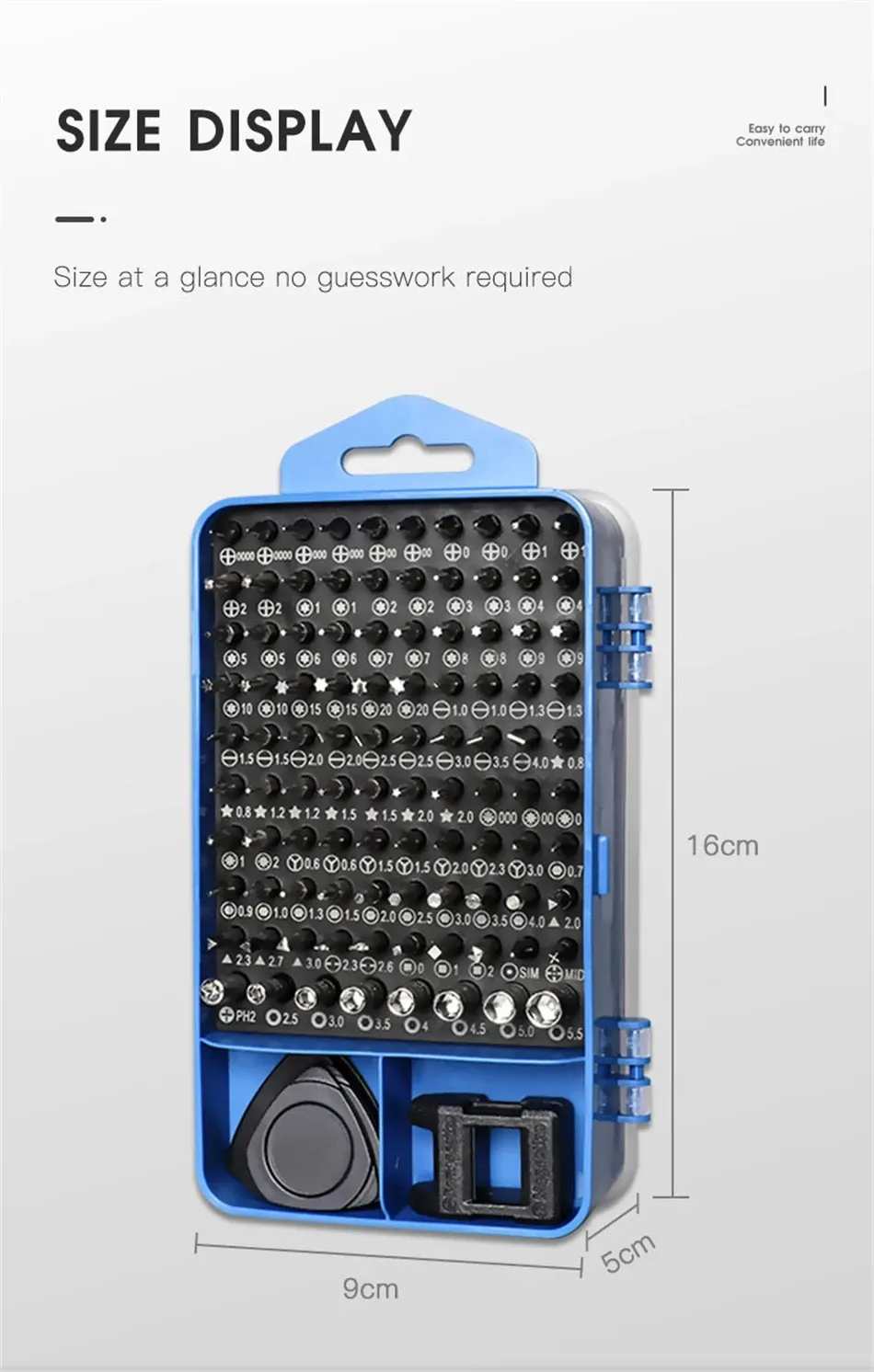 Détail des outils de précision