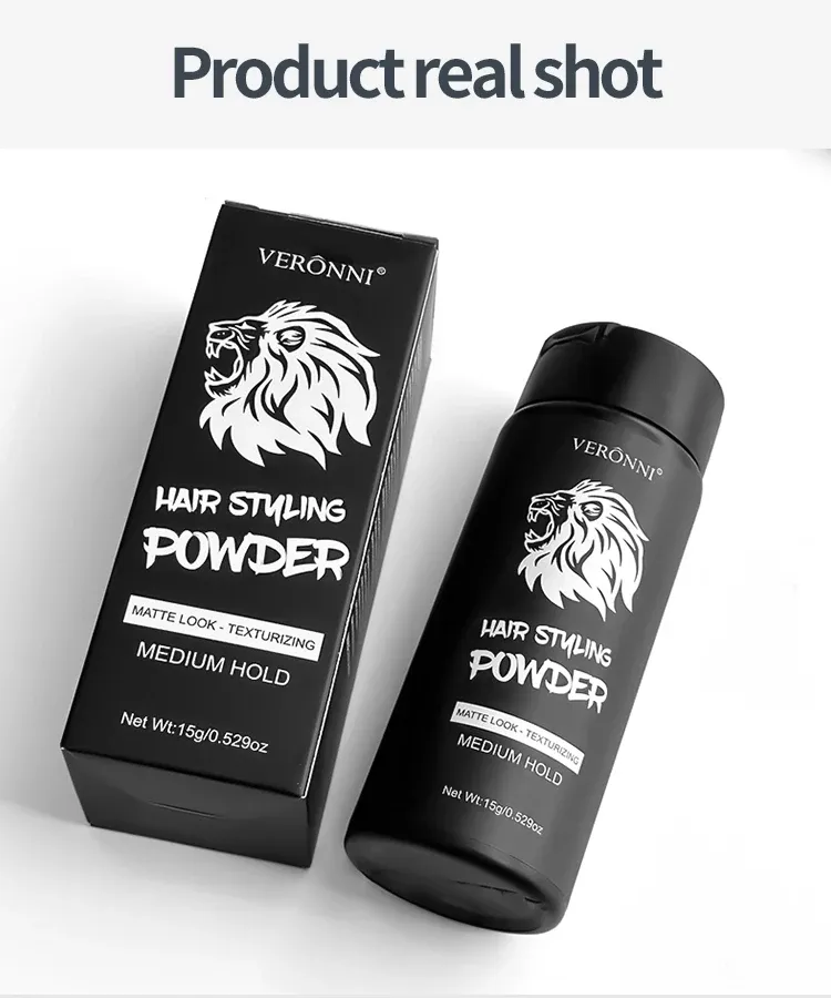 Style masculin et féminin avec la poudre volumisante