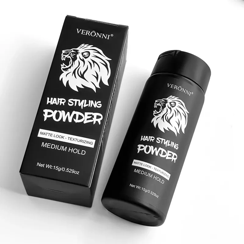 Poudre volumisante mate à l'huile pour cheveux, pour hommes et femmes, sans lavage 7