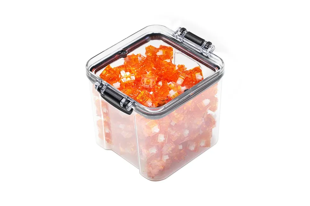 Boîte de rangement pour interrupteurs de clavier mécanique Cantainer – Compatible Cherry TTC, Gateron, Kailh, Everglide EG et Outemu 5