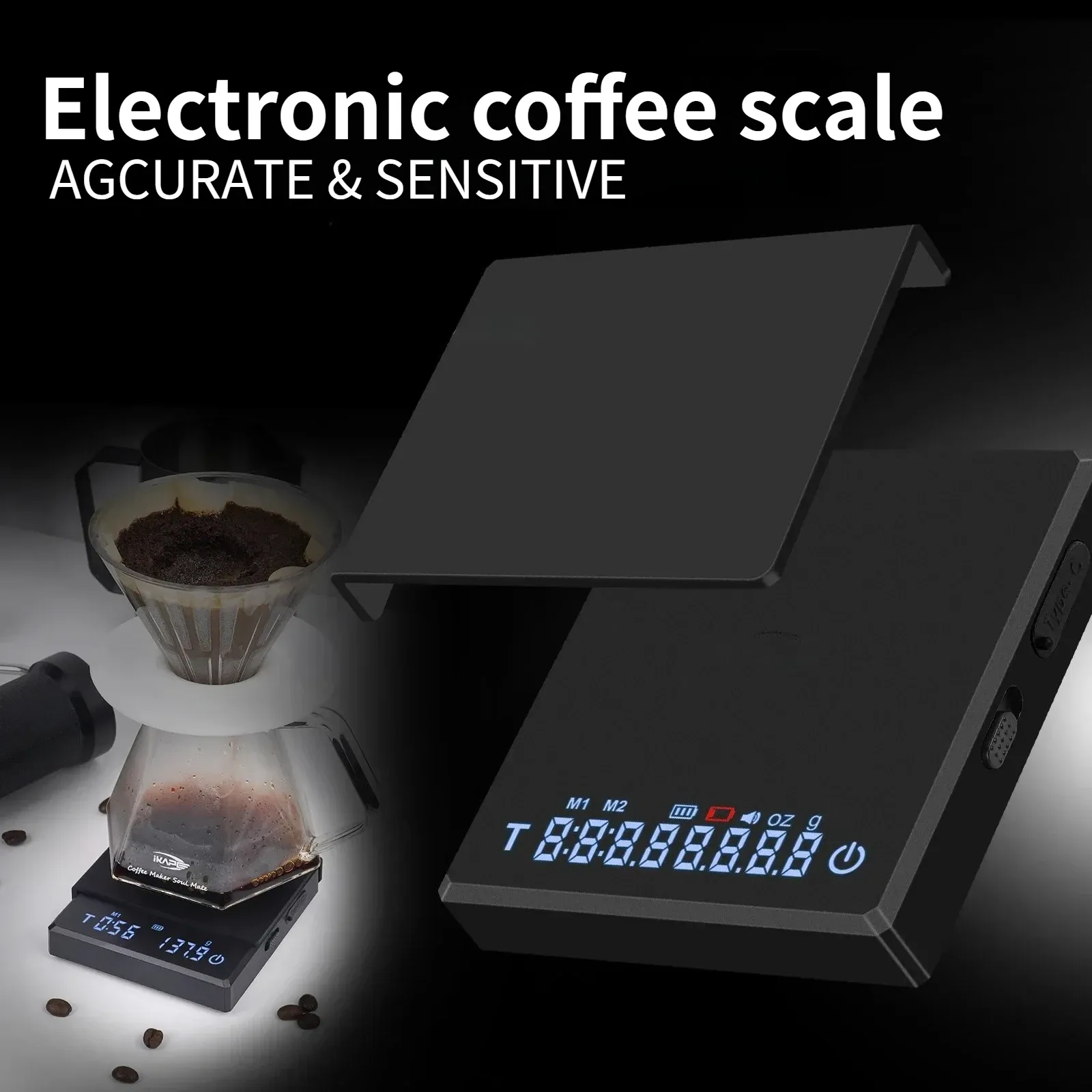 Balance de café professionnelle Bincoo en situation
