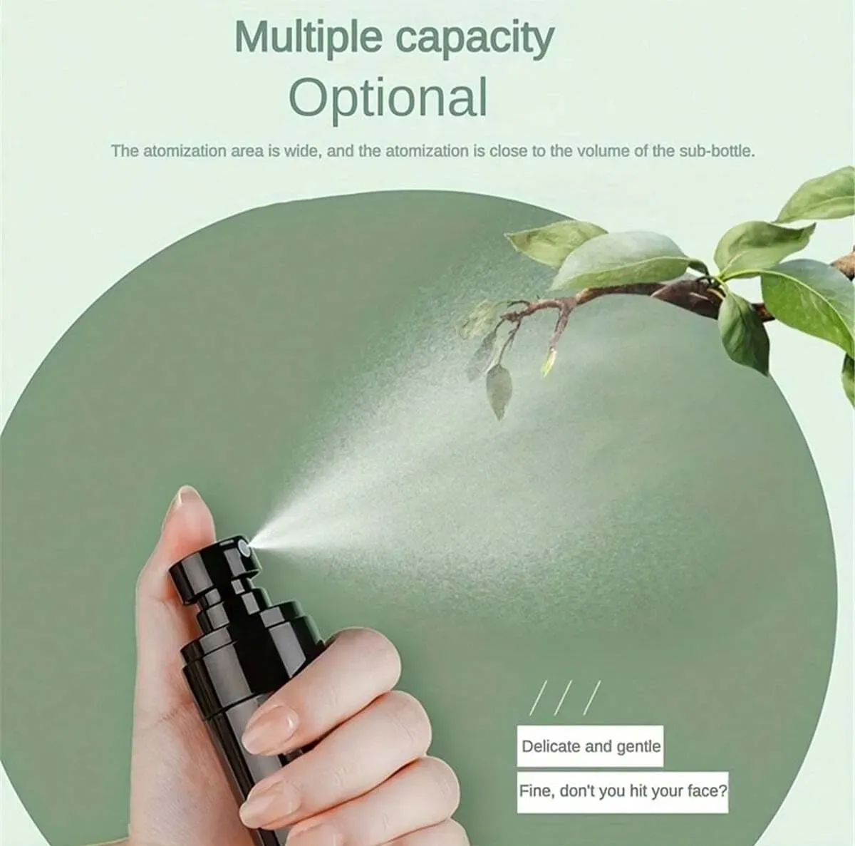 Flacon vaporisateur portable à brume ultra-fine pour voyage, facile à nettoyer, 1 pièce 5