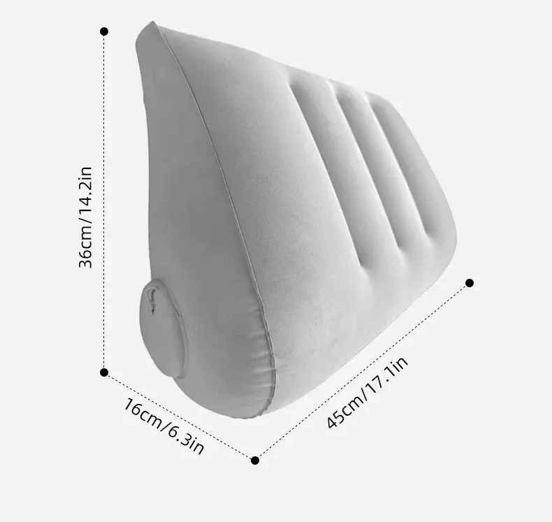 Oreiller de voyage triangulaire gonflable
