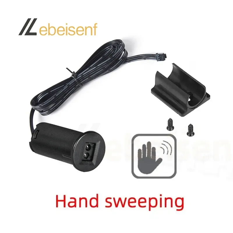 Interrupteur tactile à capteur de mouvement, 5 A, 12 V-24 V, détection infrarouge par mouvement de la main, éclairage LED intelligent pour placard et armoire 12