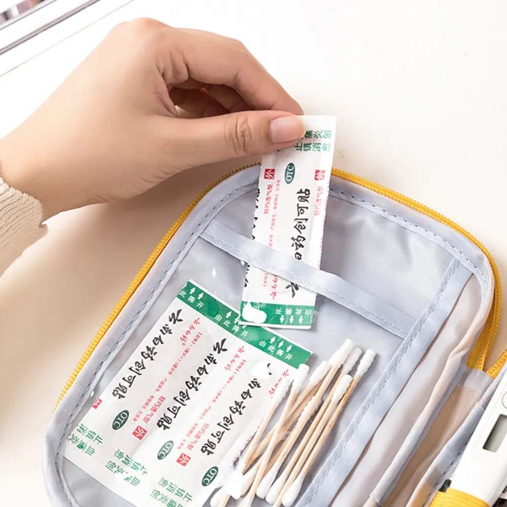 Trousse de premiers secours portable pour médicaments d'urgence, idéale pour le camping et les voyages 4