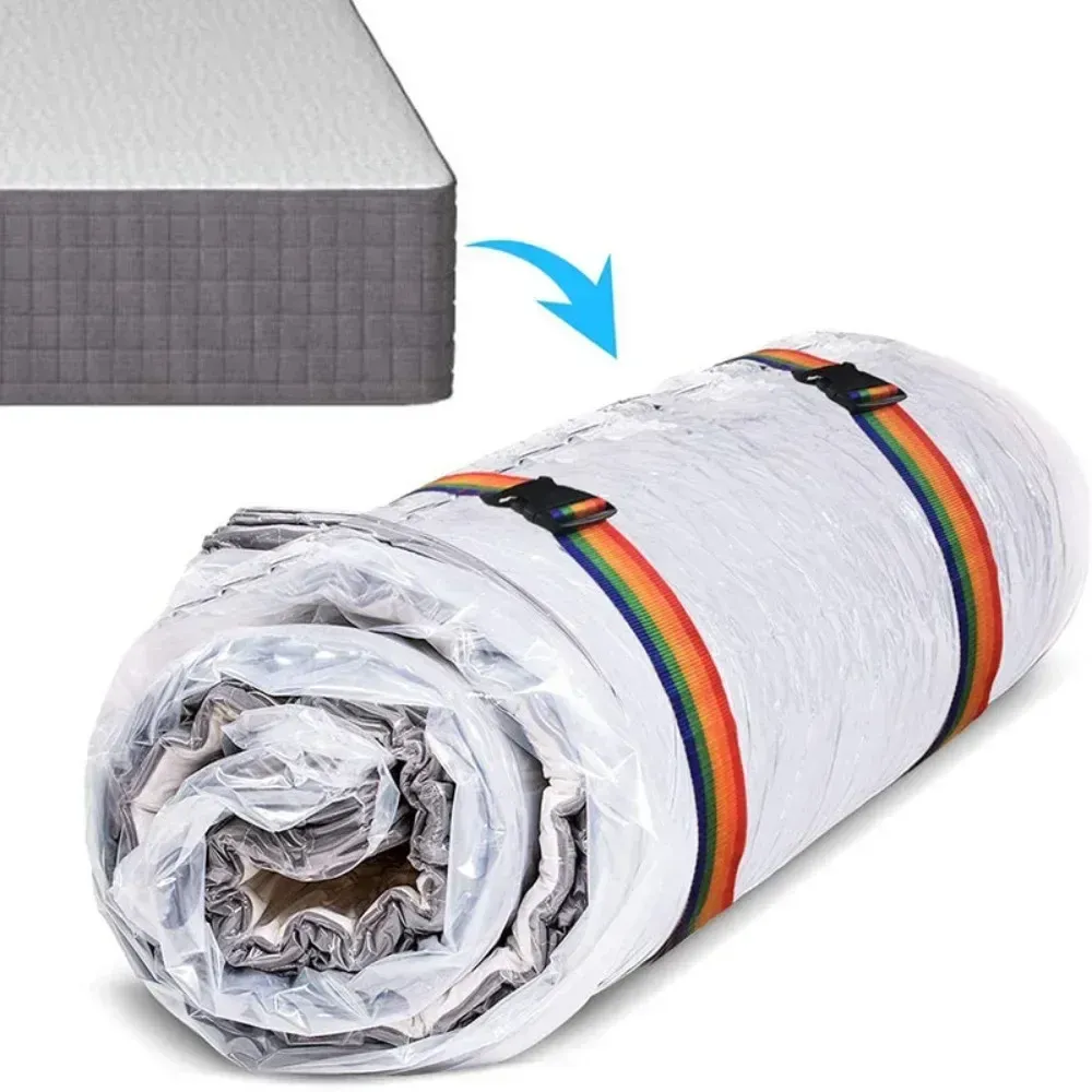 Sac de rangement sous vide pour matelas avec sangles pour un déménagement, un transport et un stockage faciles 1