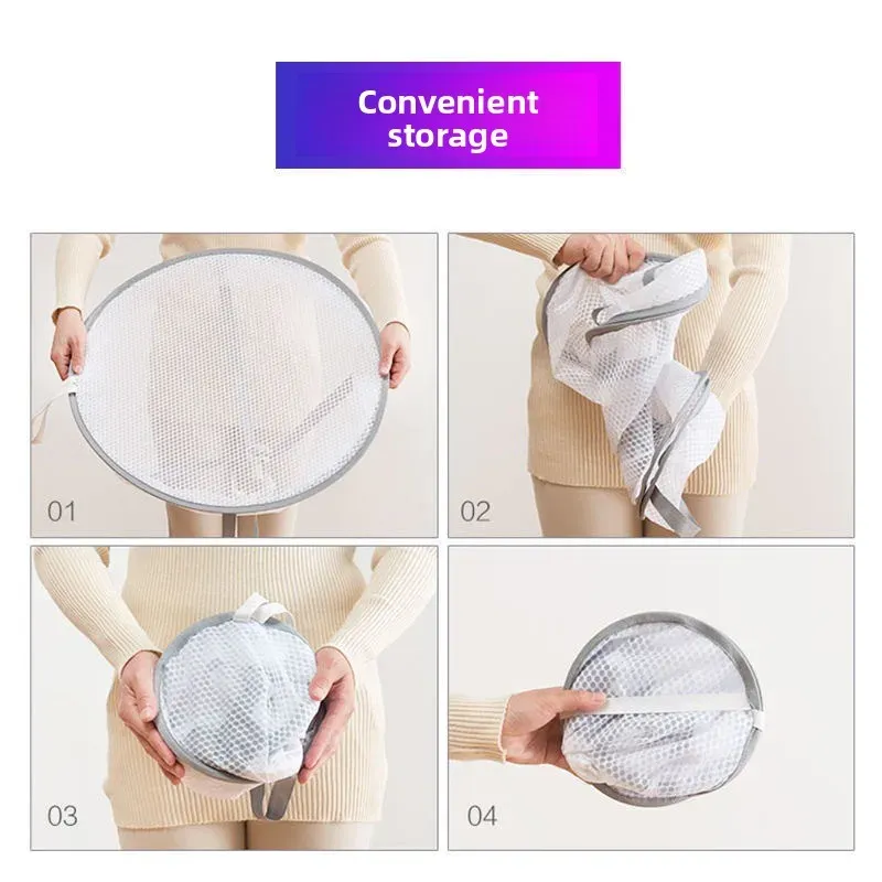Séchoir à linge pliable en maille à 3 niveaux pour vêtements délicats, pulls, serviettes et chaussettes – Organisateur de buanderie compact 4