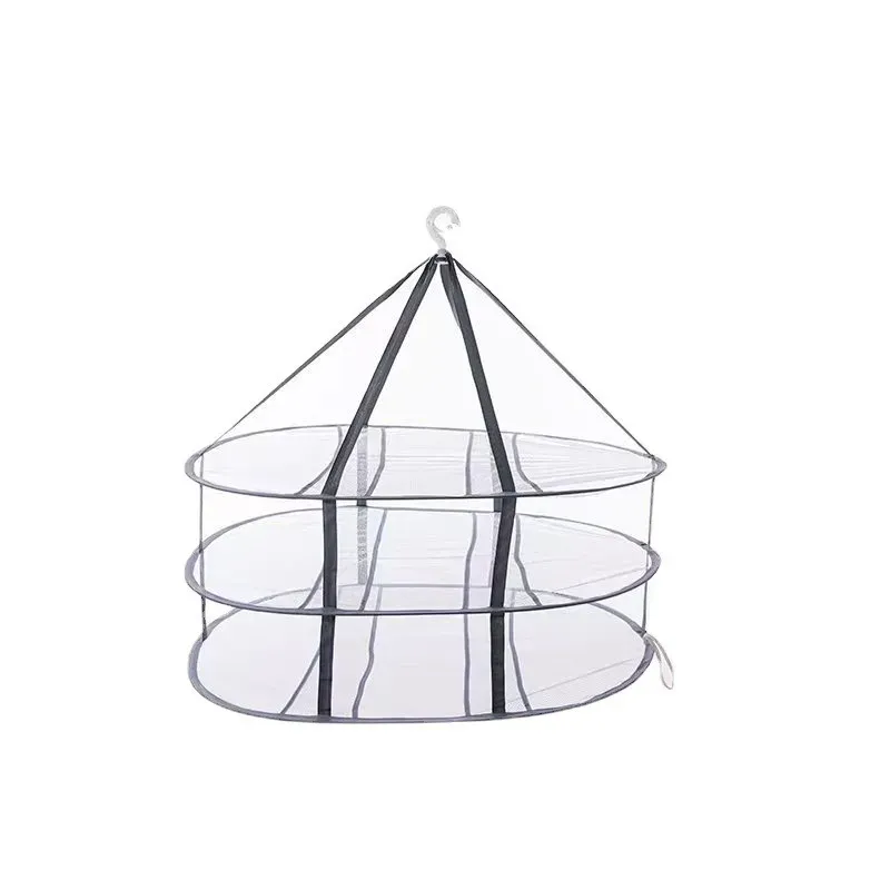Séchoir à linge pliable en maille à 3 niveaux pour vêtements délicats, pulls, serviettes et chaussettes – Organisateur de buanderie compact 6
