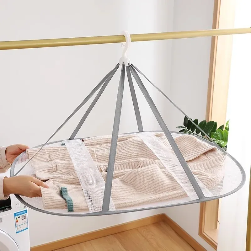 Séchoir à linge pliable en maille à 3 niveaux
