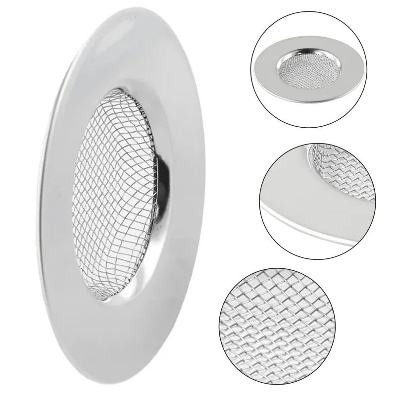 Crépine de vidange en acier inoxydable Ø 64 mm pour baignoire, douche, évier de cuisine et siphon de sol 3