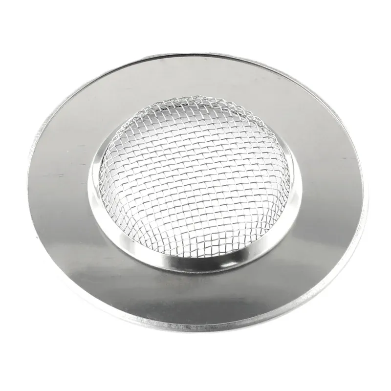 Filtre de vidange en acier inoxydable en situation