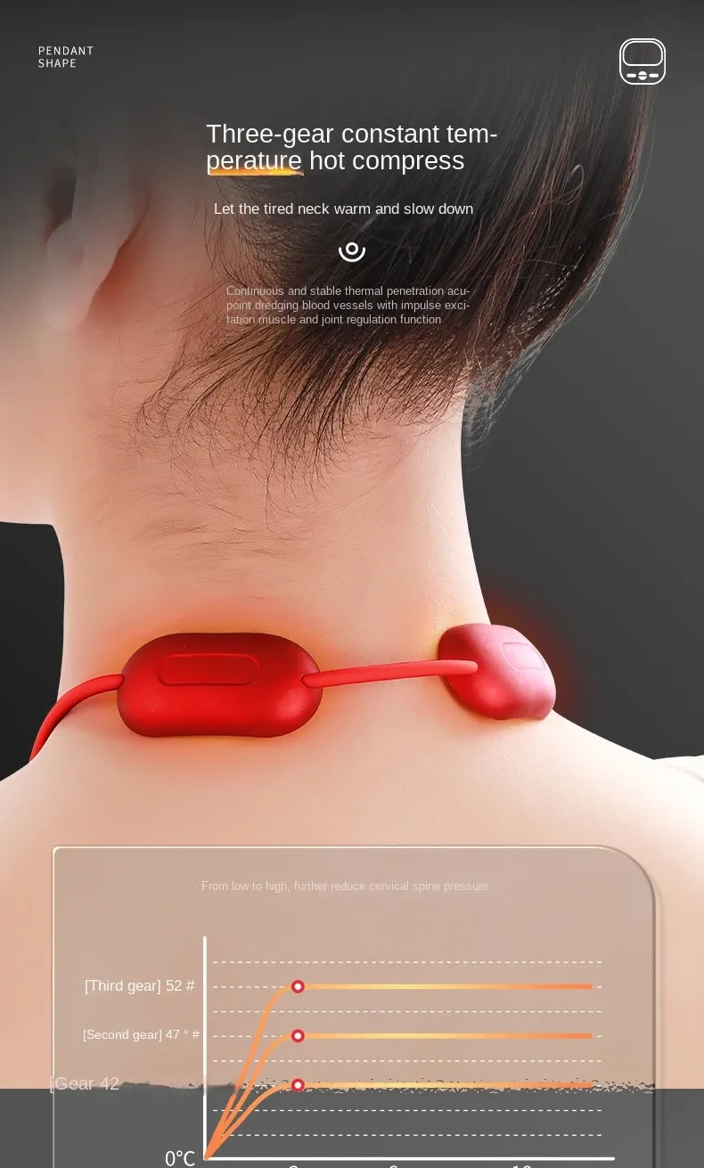 Compresse chaude du masseur cervical