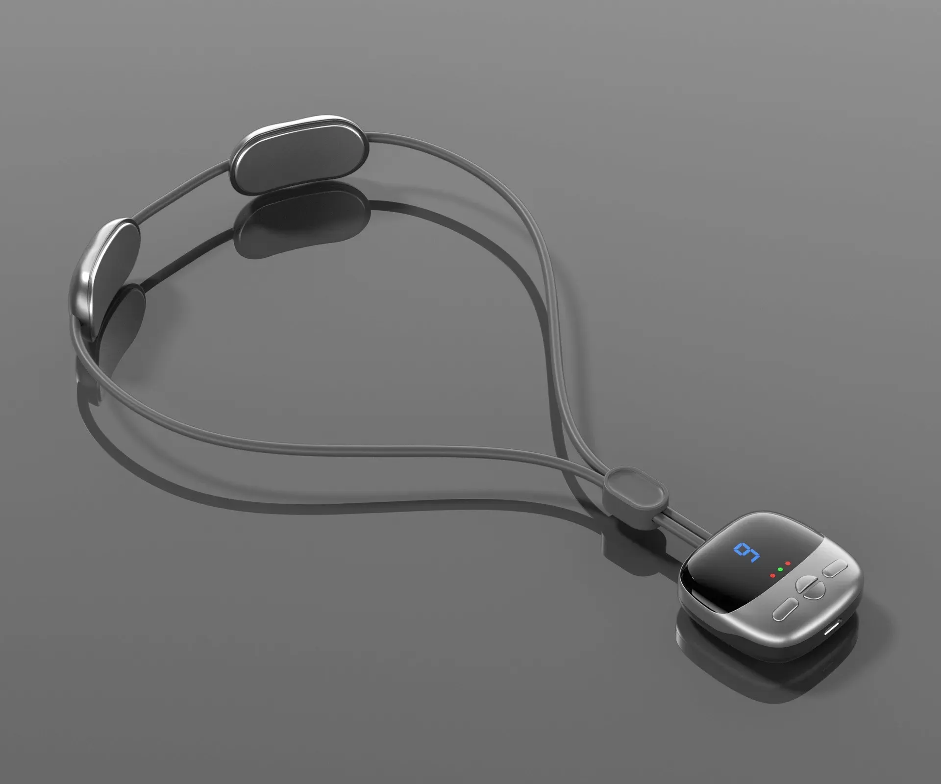 Mini masseur cervical intelligent portable à suspendre, avec plusieurs modes d'impulsion et fonction chauffante pour la détente du cou et des épaules 8