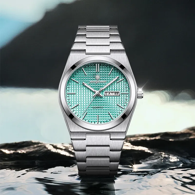 Montre personnalisée PAAZOMU pour homme, montre de luxe, élégante et lumineuse, étanche, chronographe avec date, montre à quartz 6