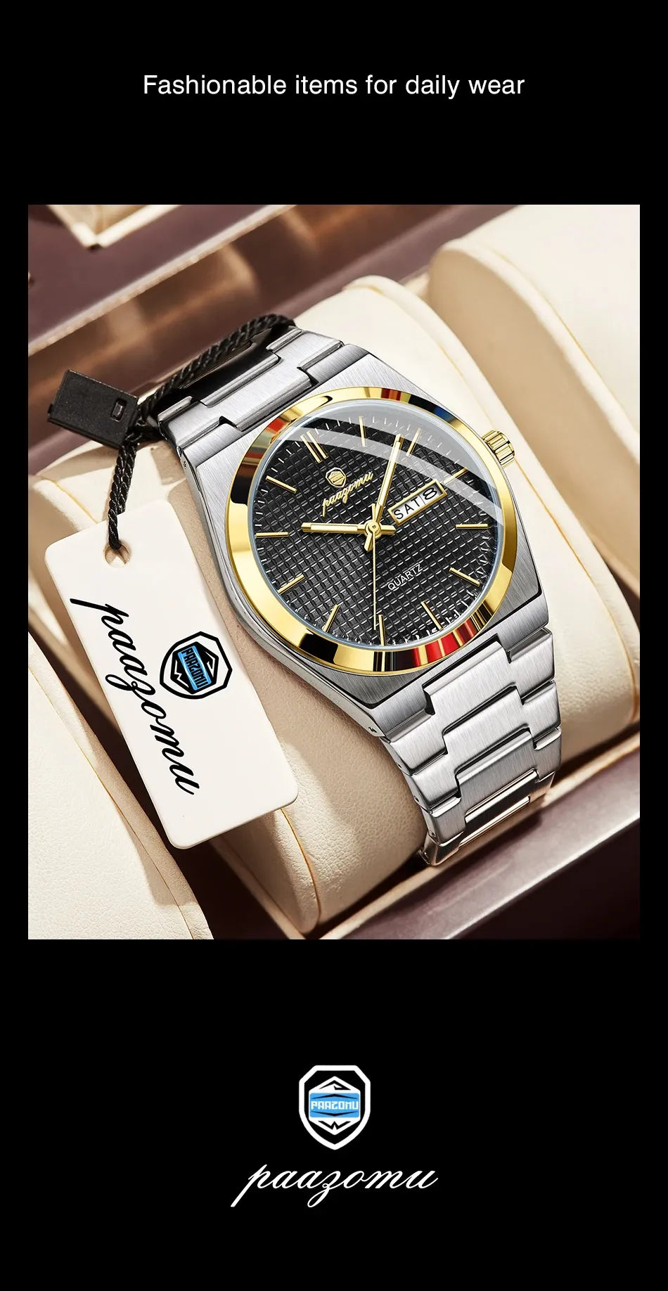 Montre homme personnalisée vue complète