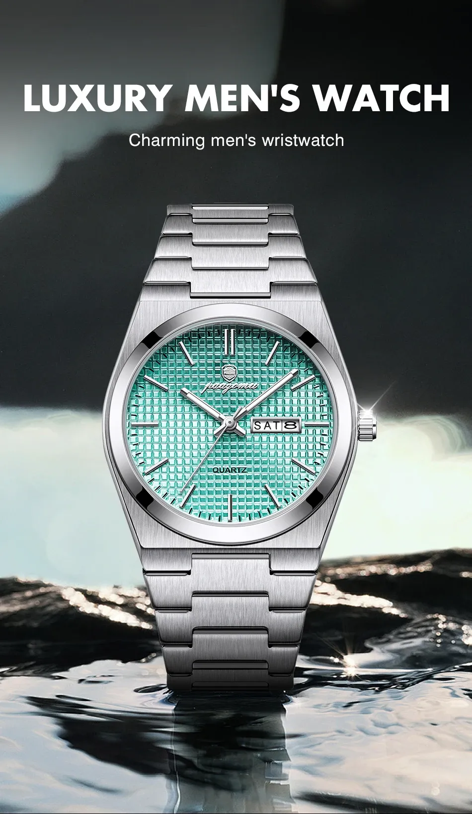 Détail du cadran de la montre personnalisée