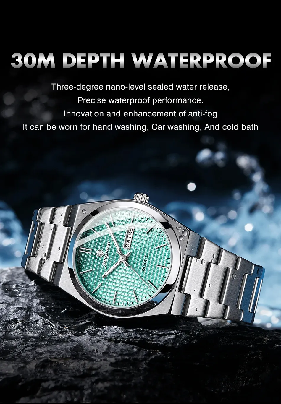 Montre homme dans un environnement urbain