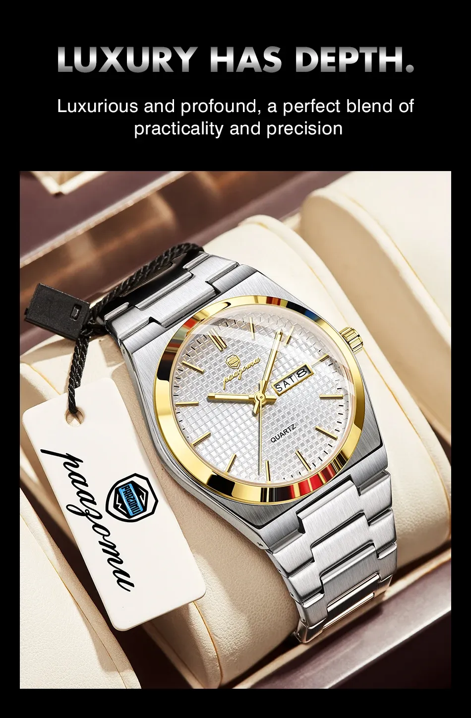 Montre homme style élégant