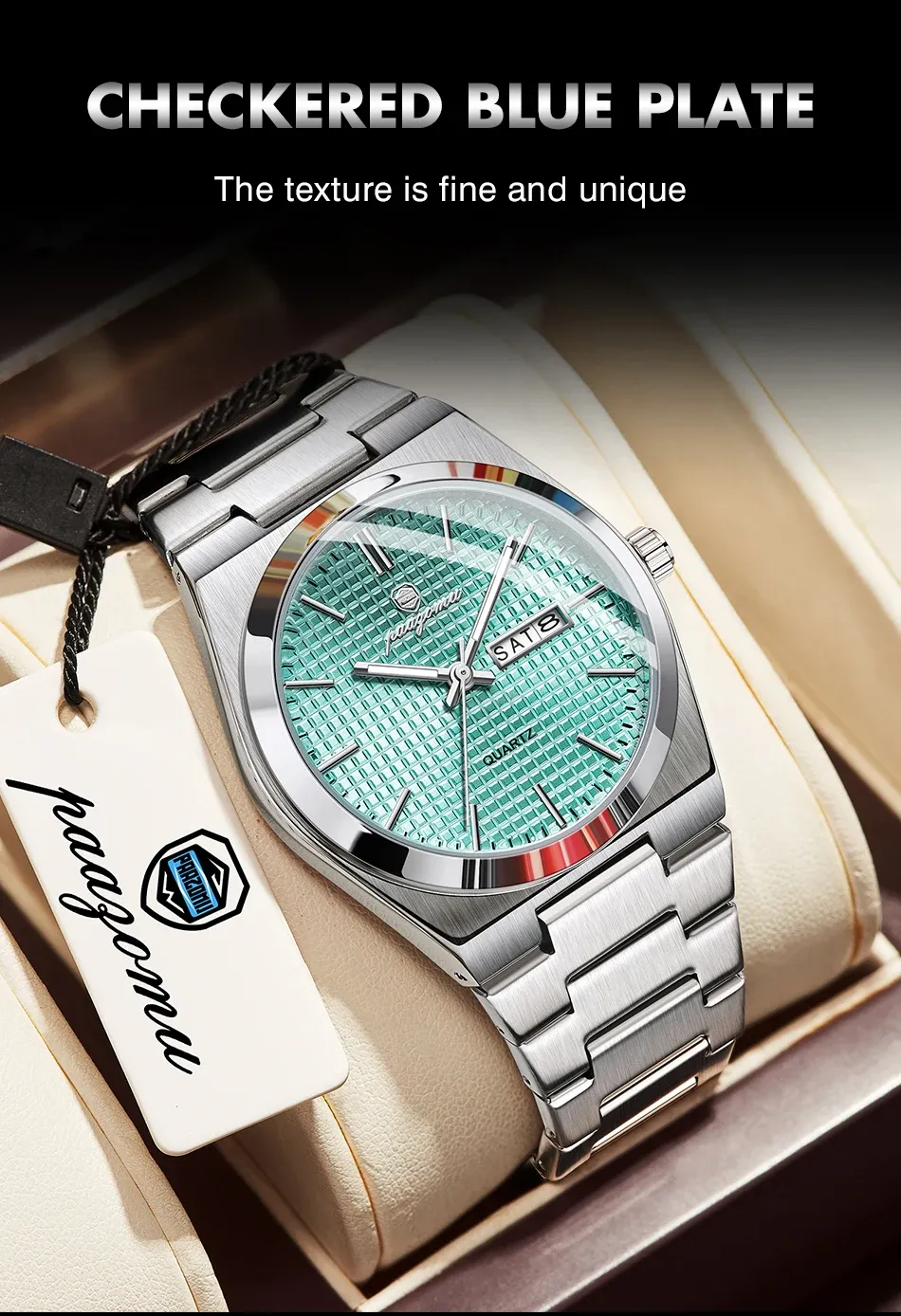 Bracelet et boîtier de la montre homme