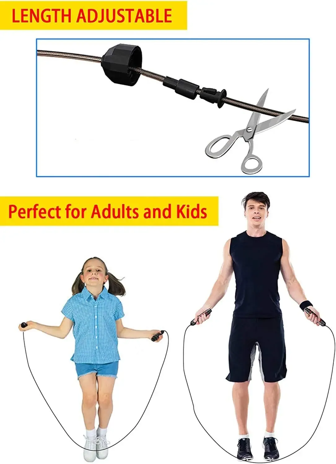 Corde à sauter utilisée à domicile