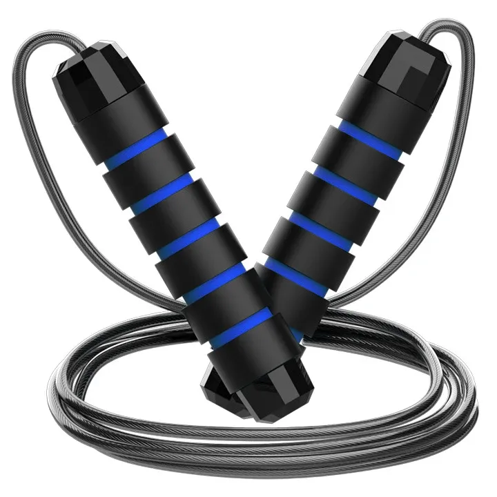 Corde à sauter en fil d'acier réglable, sans enchevêtrement 8
