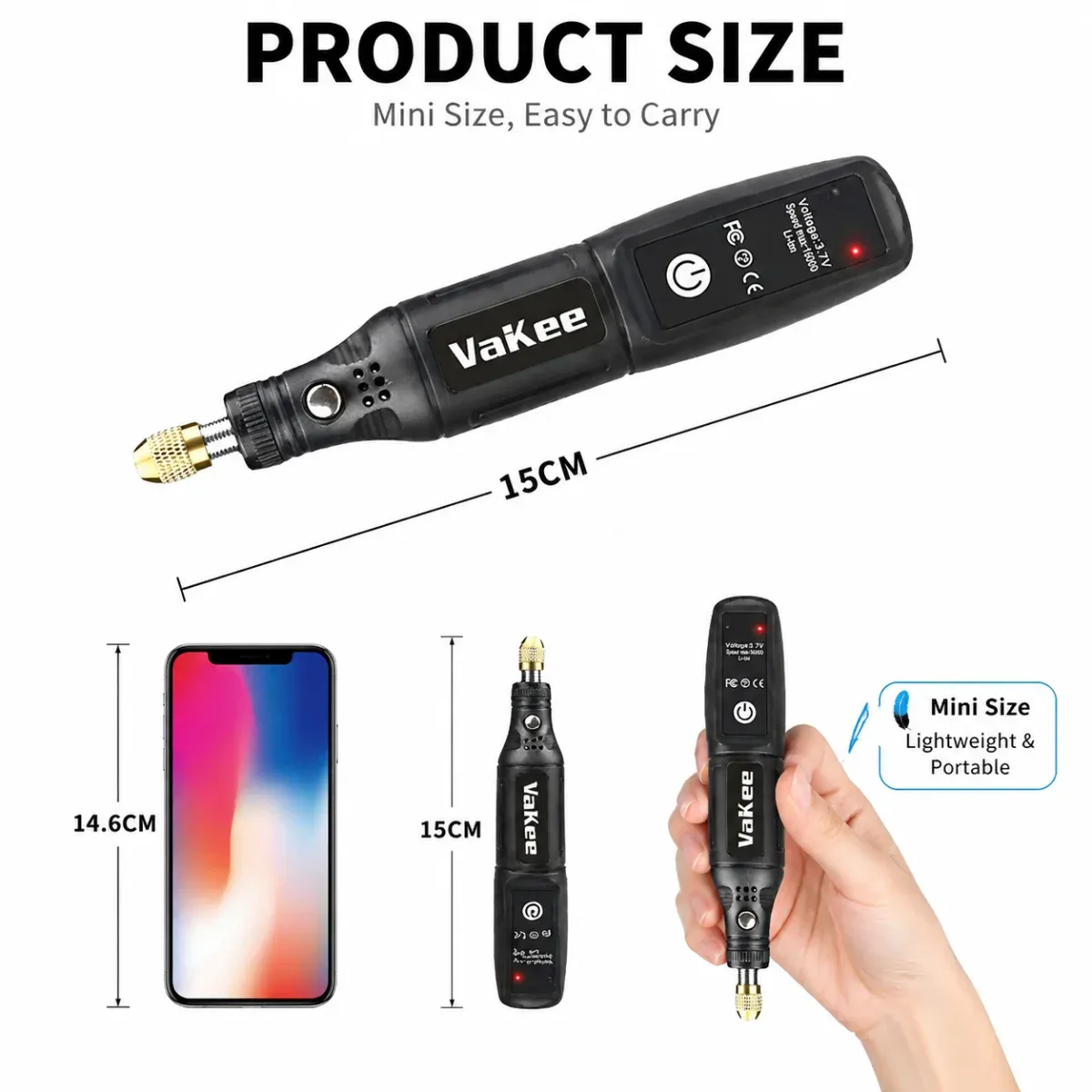 Mini perceuse électrique USB sans fil rechargeable, stylo de gravure, outil rotatif, perceuse à main, mini polisseuse 4