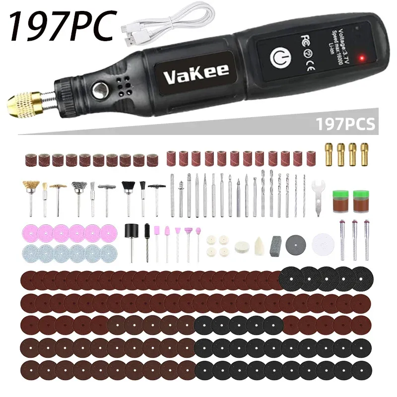 Mini perceuse électrique USB sans fil rechargeable, stylo de gravure, outil rotatif, perceuse à main, mini polisseuse 16