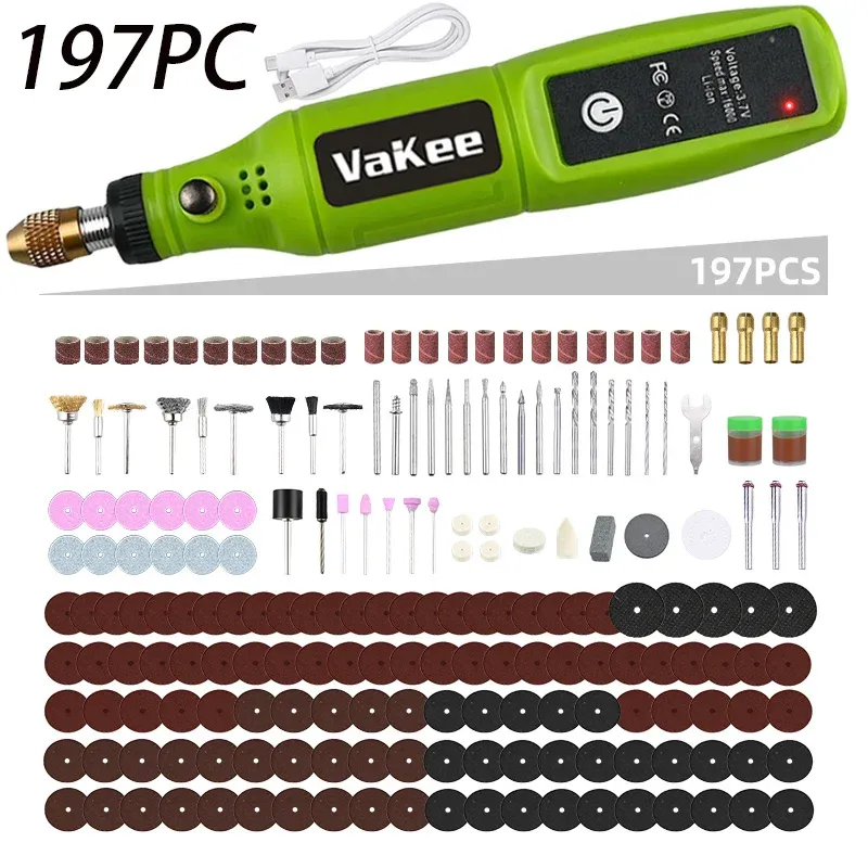Mini perceuse électrique USB sans fil rechargeable, stylo de gravure, outil rotatif, perceuse à main, mini polisseuse 18