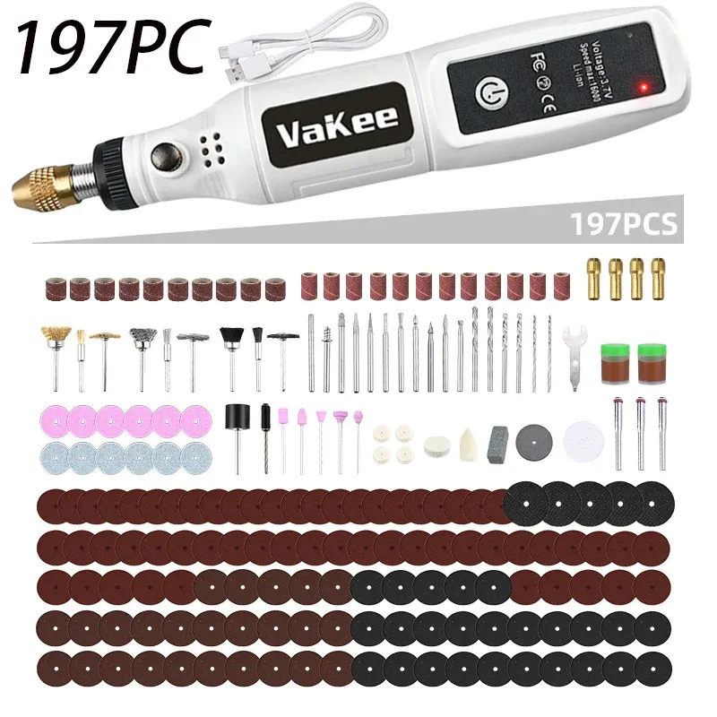 Mini perceuse électrique USB sans fil rechargeable, stylo de gravure, outil rotatif, perceuse à main, mini polisseuse 13