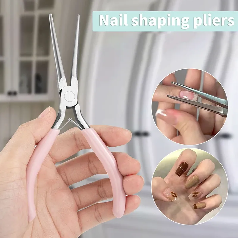 Pince à ongles acrylique courbe C pour extension et façonnage des ongles 2